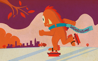 Illustration for article titled Retro Illustrations of Monsters at Work and Play